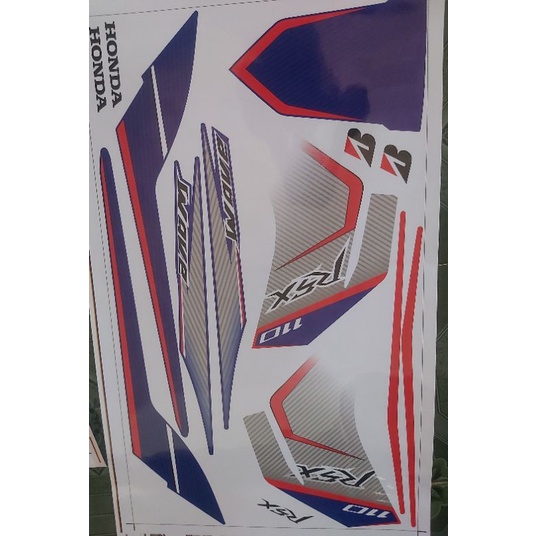 Tem rời dán xe wave rsx 2012 trắng xanh