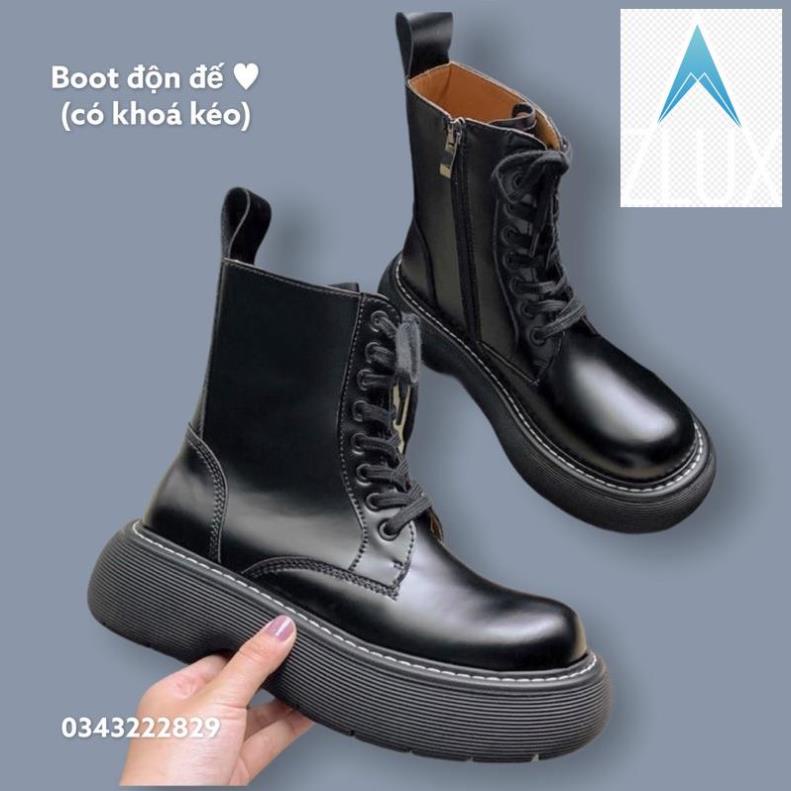 sẵn /Giày Dr độn 4cm👞BOOT Da | đế kếp dễ mix đồ 🥰 sunmi boot (clip thật tự quay)
