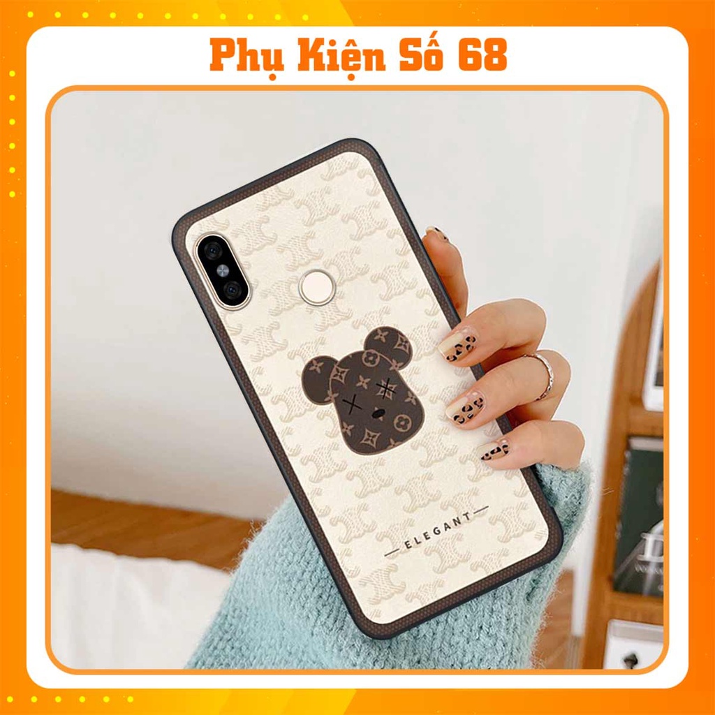 Ốp lưng điện thoại Xiaomi Mi A2 elegant, gấu be@rbrick cao cấp, vỏ ốp rẻ đẹp