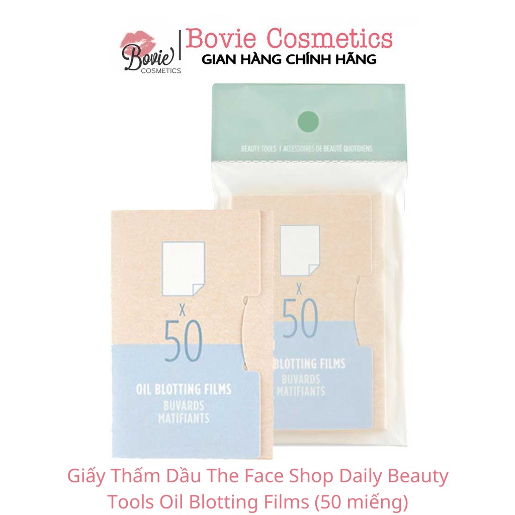 Giấy Thấm Dầu The Face Shop Daily Beauty Tools Oil Blotting Films [50 miếng]