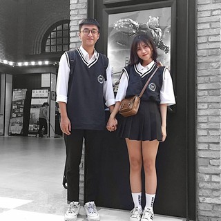 [hàng mới] SET ÁO SƠ MI NỮ TAY DÀI / ÁO PHÔNG / ÁO SƠ MI TAY CỘC + ÁO GILE ĐEN BO VIỀN CỔ MIX TRẮNG