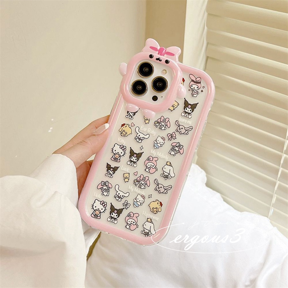 Ốp Điện Thoại Mềm In Hoạt Hình Kuromi Cho iPhone 14 13 12 11 Pro Max SE2020 X XR Xs Max 7 8 6 6s Plus