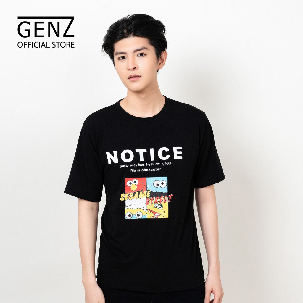Áo thun tay lỡ nam nữ GENZ form rộng, full hộp, NOT ICE, ĐEN - Z60 | BigBuy360 - bigbuy360.vn