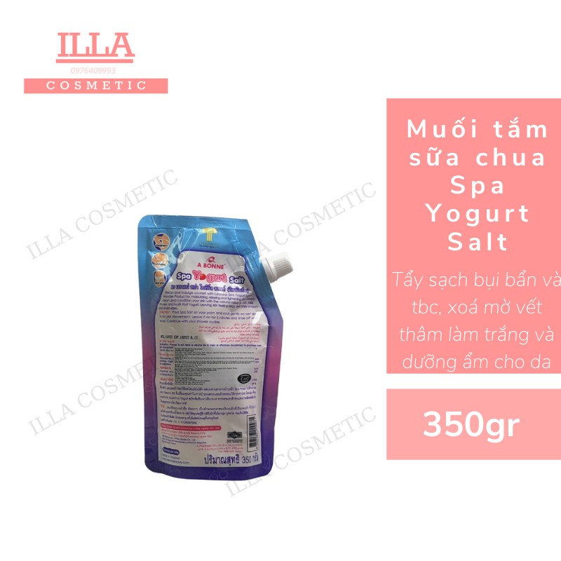 Muối Tắm Con Bò Thái Lan Muối Tắm Sữa Bò Tẩy Tế Bào Chết A Bonne Spa Milk Salt Muối Vitamin C Muối Tắm Sữa Chua Túi 350g