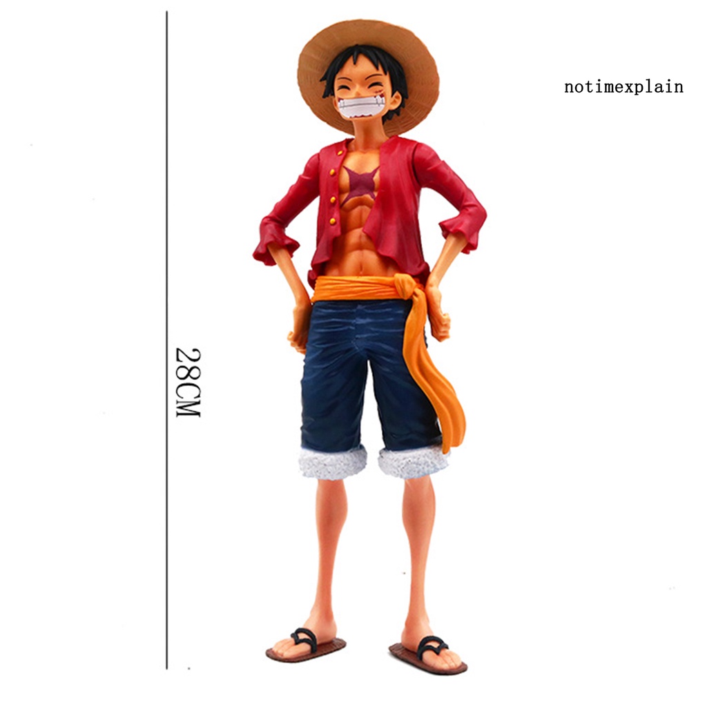 NTP Luffy Figure Model Anime One Piece Action Realistic PVC Cartoon Decor Display Mold for Kids