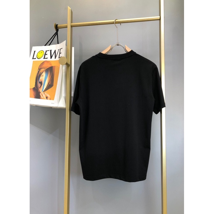 Áo Thun cotton Tay Ngắn Cổ Tròn In Chữ Alexander McQueen Thời Trang Cho Nam Và Nữ