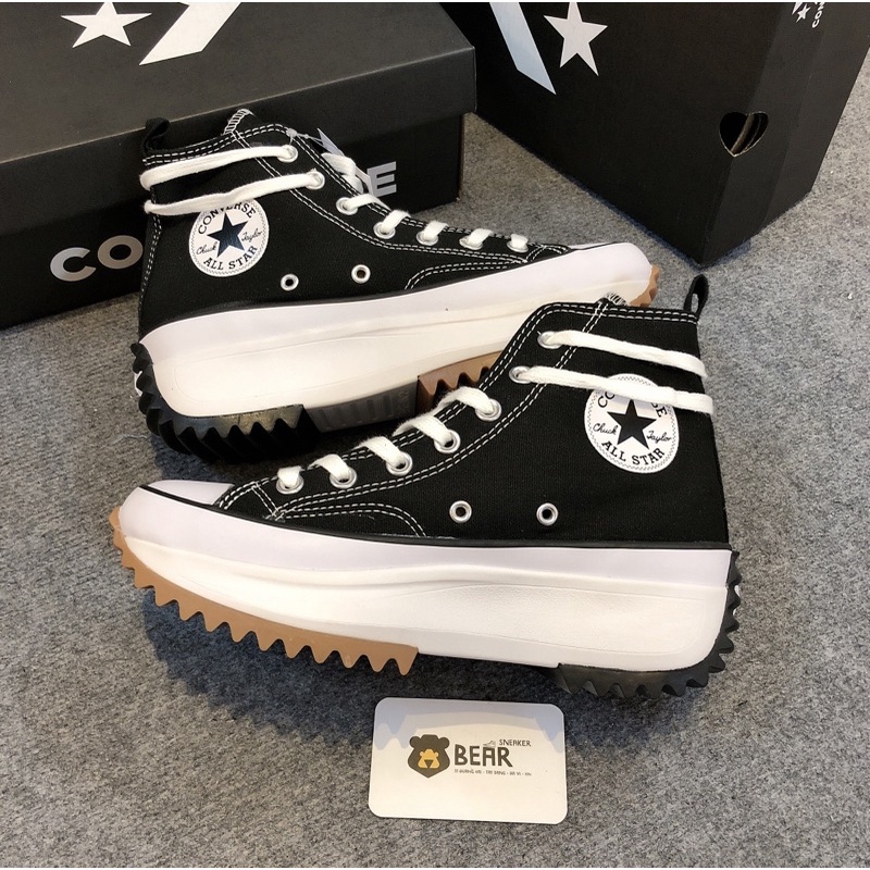 Giày thể thao CV Run Star Hike Đen cao cổ (độn đế siêu cao)
