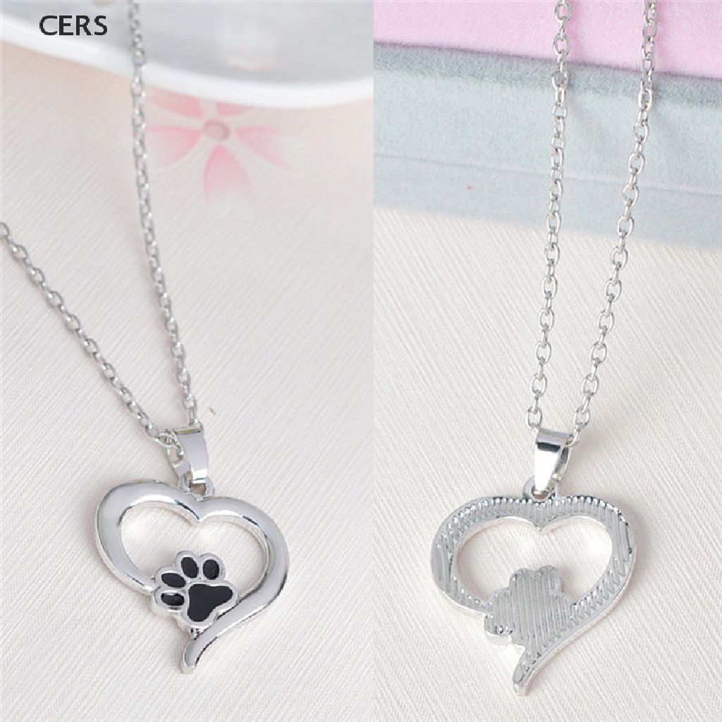 Vòng cổ Mặt Hình Dấu Chân Chó Mèo Dễ Thương