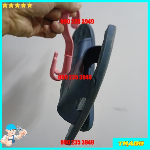 Móc treo đa năng 4 chấu xoay 360 độ treo thắt lưng quần áo khăn giày dép