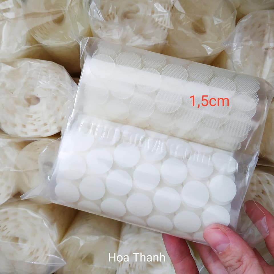 Combo 1000 cặp verclo, băng dính nhám 1cm, 1,5 cm,2cm mặt gai trong