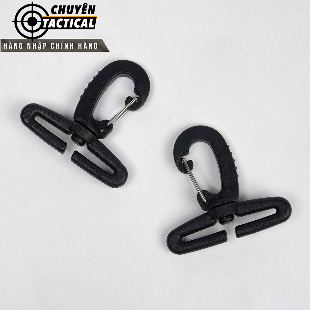 Phụ kiện móc khóa nhựa, trang trí balo Duraflex Plastic Metallic Snaphook