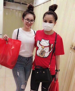 Áo Thun Mèo + Hàng Thêu Hình Thật + Clip