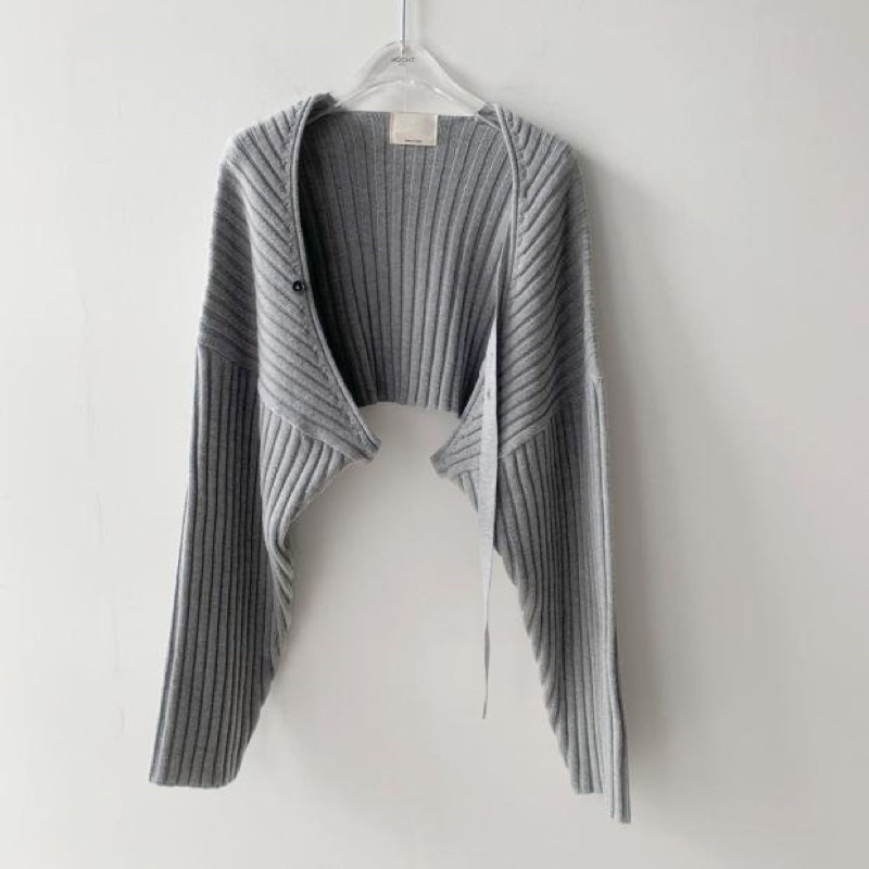 Áo Khoác Gân Tay Phồng Dây Cài Chéo