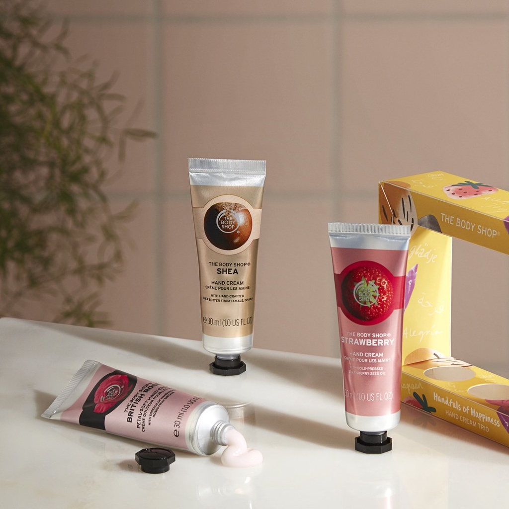 Kem Dưỡng Da Tay The Body Shop Dưỡng Tay Mềm Mịn, Da Khô nứt nẻ, Không Nhờn Dính Hand Cream 30ml