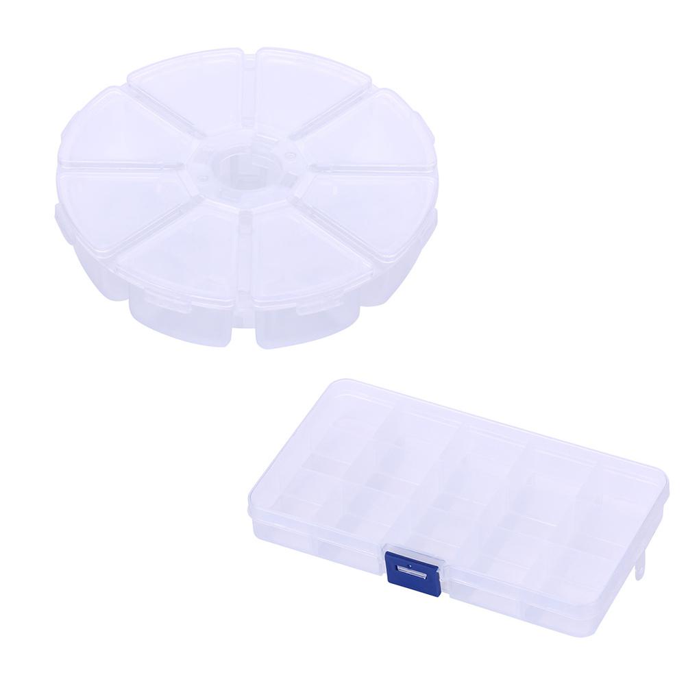 Hộp Nhựa 8 / 10 / 15 Ngăn Đựng Móc Câu Cá, Trang Sức