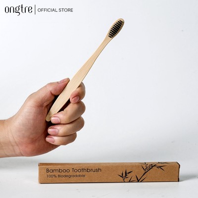 Bàn Chải Đánh Răng Tre ONGTRE Lông Mềm Y Tế - Bàn Chải Khách Sạn, Du Lịch, Thân Thiện Môi Trường, Cao Cấp, Quà tặng logo