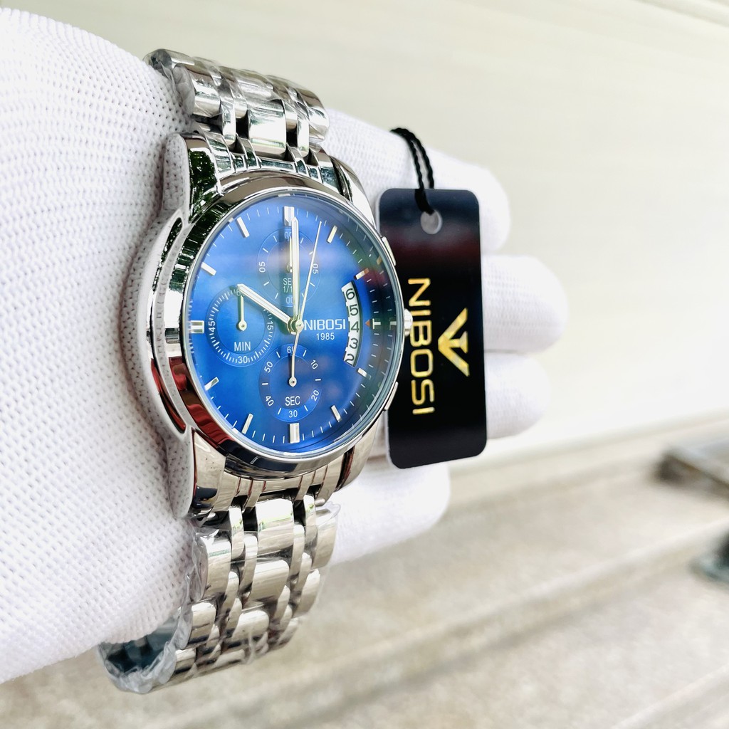 Đồng hồ nam nibosi chính hãng chạy full 6 kim hàng full box  (Mua  Đồng hồ nam chính hãng tặng kèm hộp full box , pin) | BigBuy360 - bigbuy360.vn
