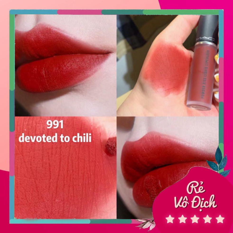 [Bán-Giá-Gốc] ❤️Hàng Mới về❤️ Chính Hãng Son Mac Kem POWDER KISS LIQUID LIPCOLOUR. Độ chuẩn màu cao, không phụ thuộc nhi