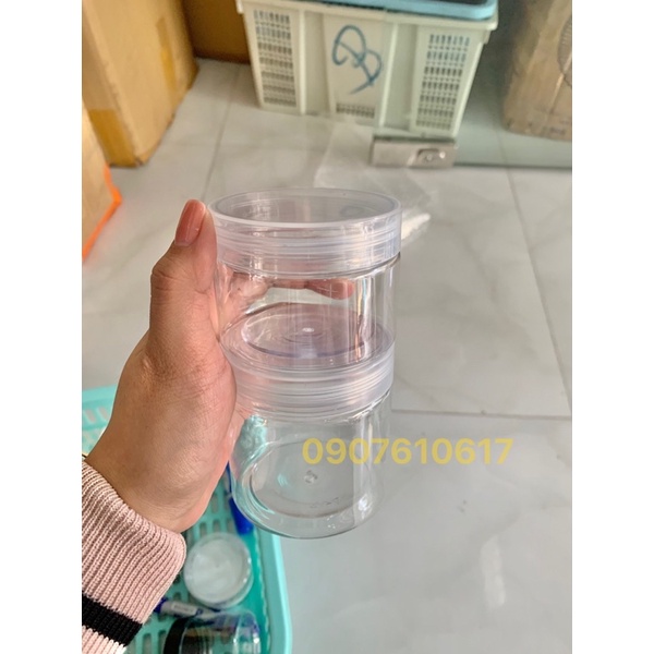 Sỉ 100 hủ pet trong 200g có nắp lót