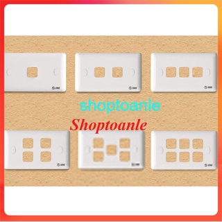 Mặt công tắc SINO S19 1 công tắc, 2 công tắc, 3 công tắc, 4 công tắc, 5 công tắc, 6 công tắc - mặt công tắc S19