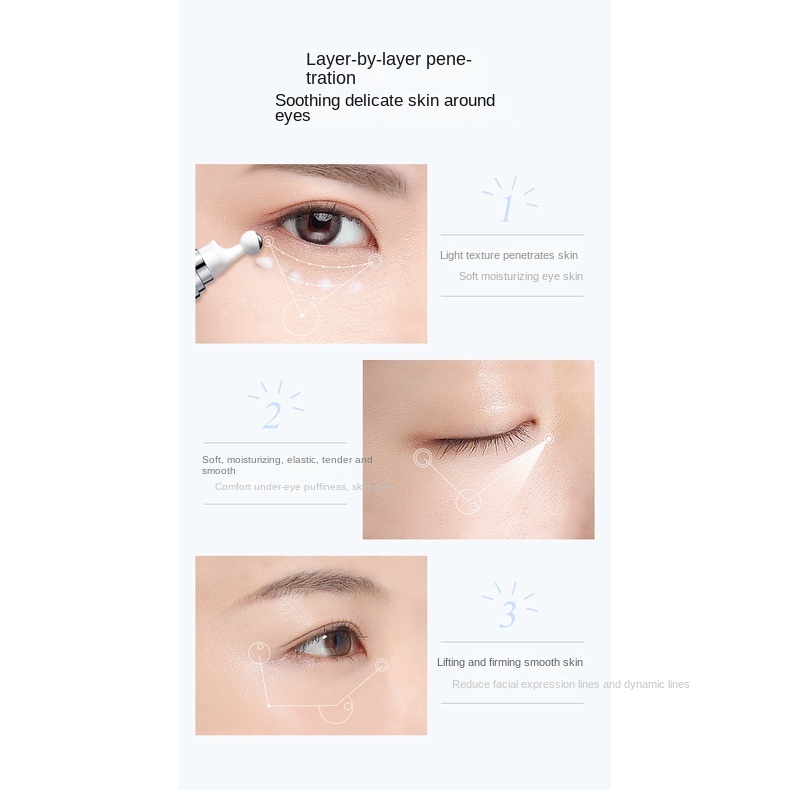 Kem Dưỡng Da Mắt Chứa Collagen Peptide Dạng Bóng Lăn Giúp Dưỡng Ẩm Và Làm Săn Chắc Da