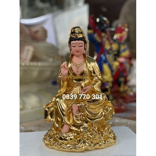 Quan âm tự tại ngồi 32cm