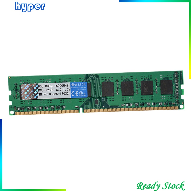 8G DDR3 PC3-12800U 1600MHz 240PIN DIMM AMD Motherboard Dedicated Memory RAM