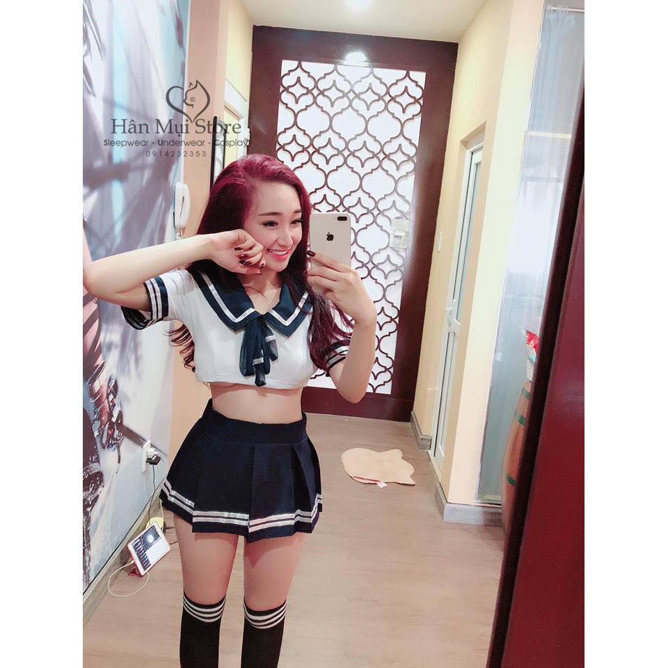 COSPLAY SEXY DESIGN ĐỒNG PHỤC NỮ SINH/HỌC SINH NHẬT KÈM FULL PHỤ KIỆN COSTUME GỢI CẢM (VÁY NGỦ) | BigBuy360 - bigbuy360.vn