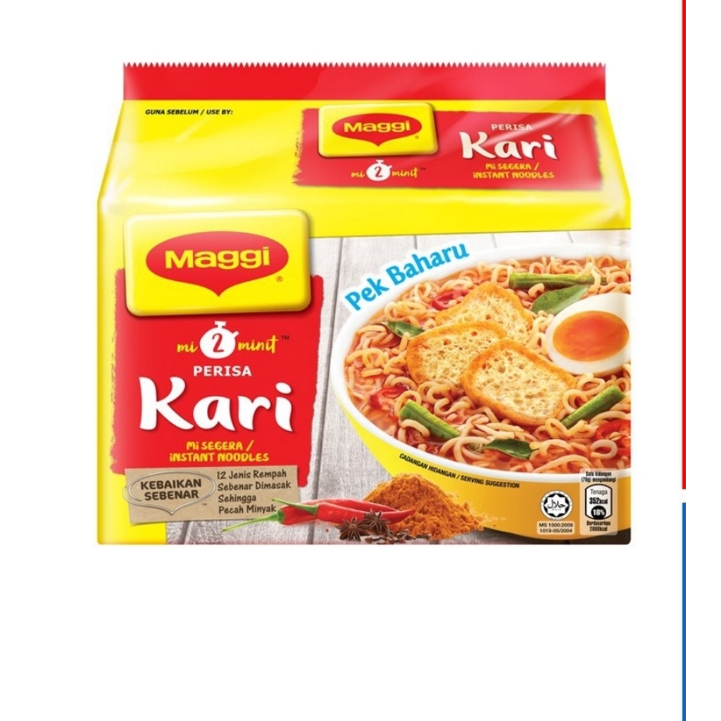 Maggi Mee Kari Mì kari,  tomyam, asam laksa Malaysia
