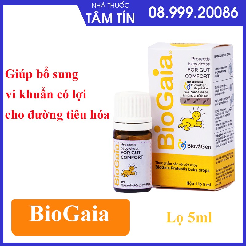 Men Bổ Sung và Cải Thiện Hệ Vi Sinh Đường Ruột BioGaia Protectis Baby Drop 5ml