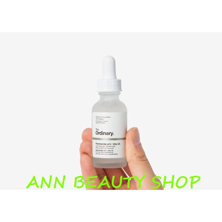 Tinh chất The Ordinary Niacinamide 10% + Zinic 1%