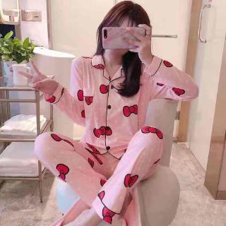 Long sleeve silk satin set high quality standard size