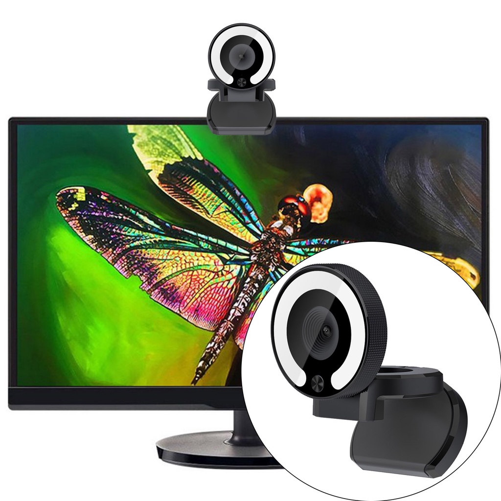 Webcam 1080p Có Đèn Cho Laptop / Máy Tính Để Bàn | BigBuy360 - bigbuy360.vn