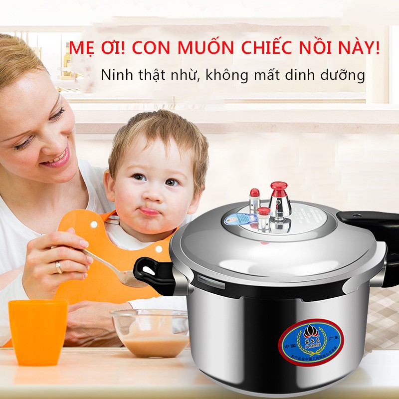 Nồi áp suất JIAERLE 20cm và 24cm hợp kim nhôm titan chất lượng cao nồi áp suất dùng cho bếp gas, bếp từ, bếp điện