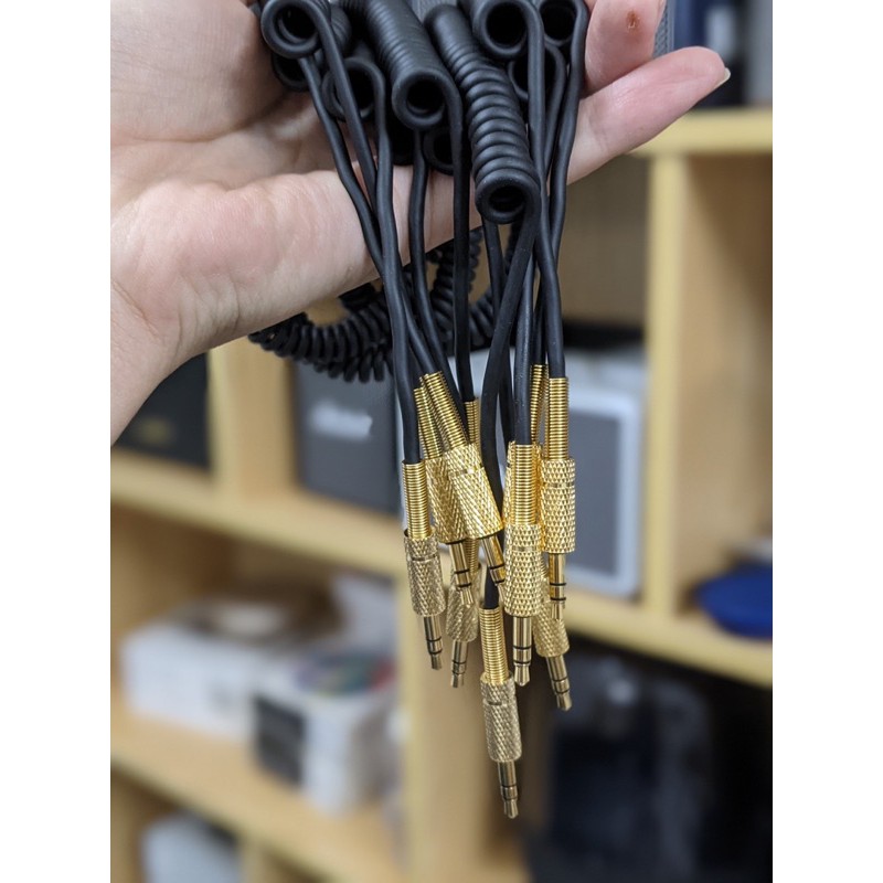 BiTech - Dây cáp Marshall 2 đầu 3.5mm bọc vàng cho loa marshall, tai nghe marshall