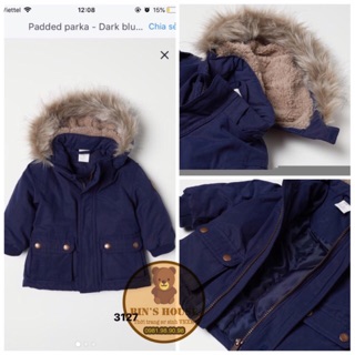 Áo khoác parka H&M sz 6/9M
