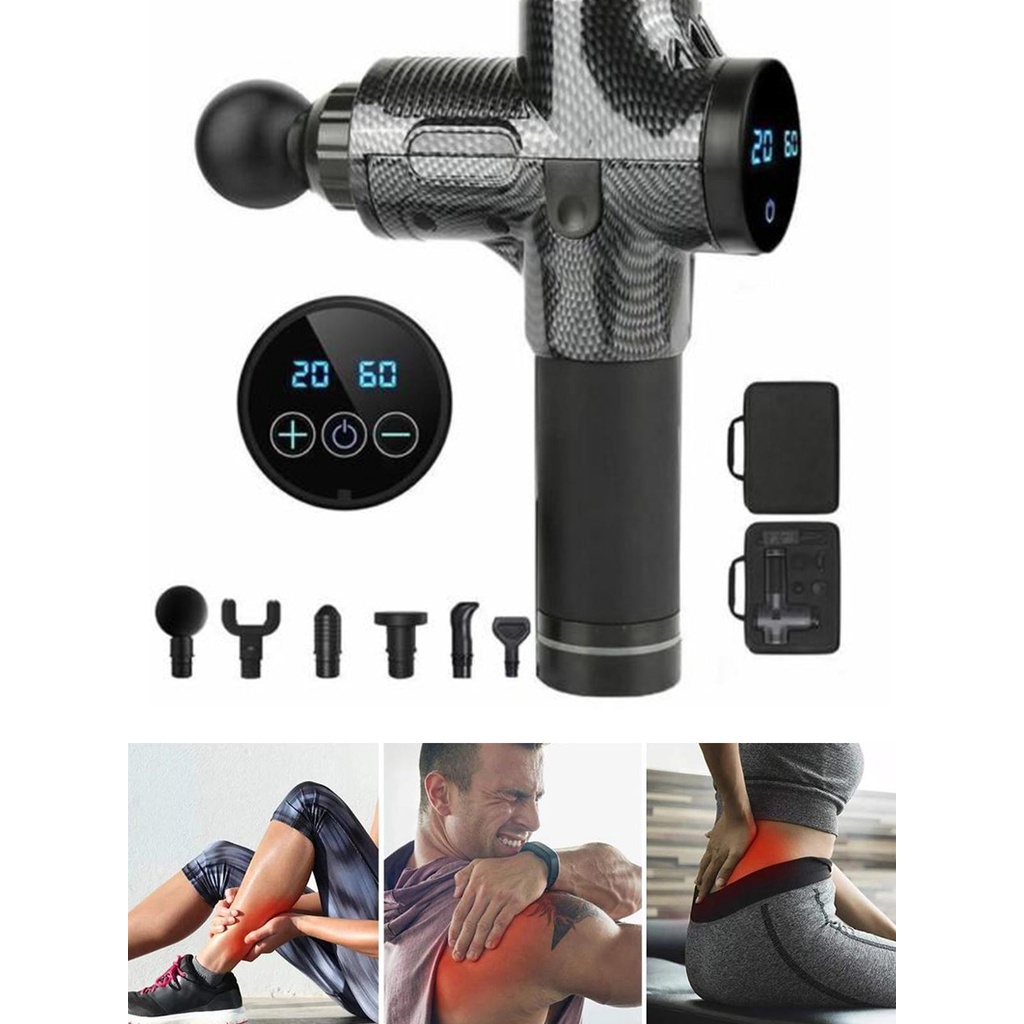 Massage GYM điện 30 cấp tốc độ massage toàn thân giảm béo cho cổ, lưng, chân, chân, vai, máy mát xa cơ,....