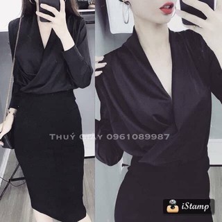 ÁO LỤA CỔ TIM NỮ