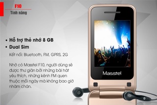 Điện thoại Masstel F10