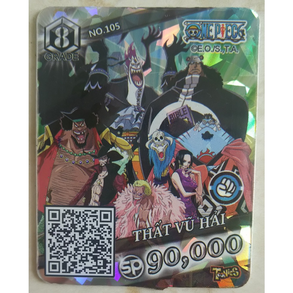Thẻ Toonies Truy nã One Piece