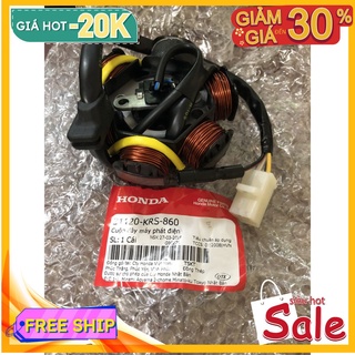 *** HÀNG TỐT - GIÁ CẠNH TRANH *** Cuộn Điện Dream việt 100cc, wave100cc Chính Hãng honda (lửa máy phát điện, mã 21120 KS