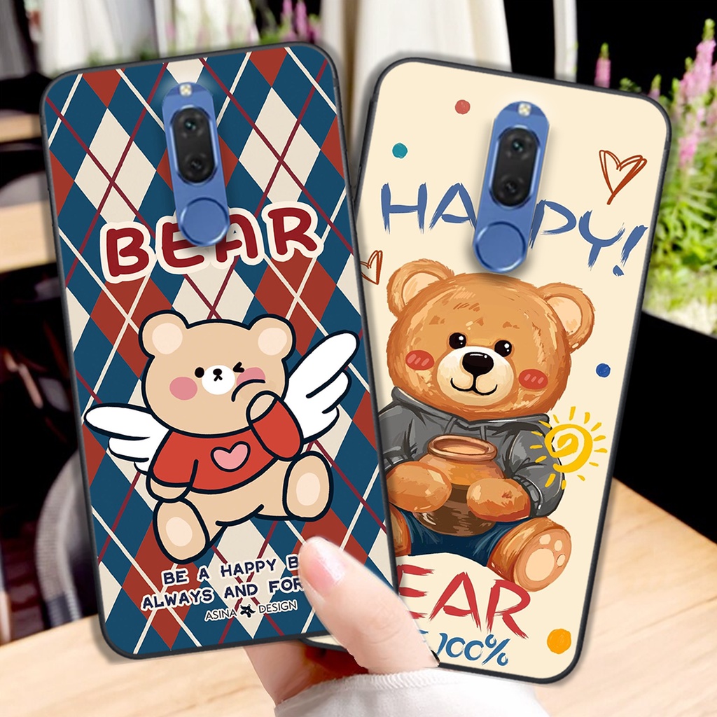 Ốp lưng Huawei Nova 2i in hình cute, chú gấu tinh nghịch siêu chất siêu rẻ