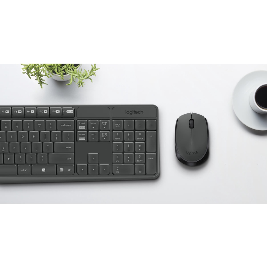 Bộ Bàn Phím Và Chuột Không Dây Logitech MK235 - Bảo hành 12 tháng chính hãng