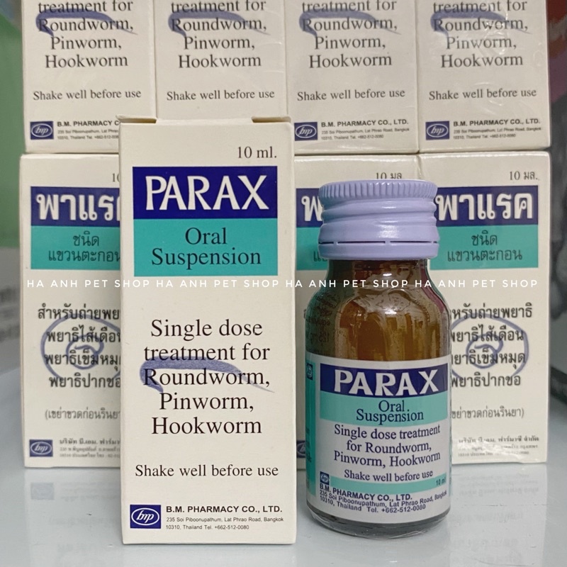 Sản phẩm hỗ trợ cho chó mèo Parax 10ml