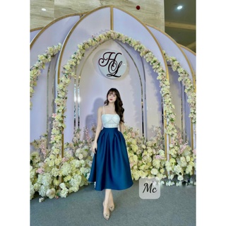 Váy tatta xếp ly hai dây Đầm xòe xếp Ly hai dây
