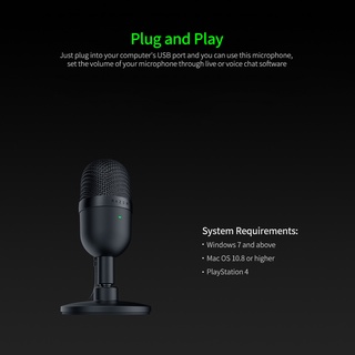 Seiren Mini Micro USB Micro Ultra-compact Condenser Streaming Mic để ghi âm Trò chơi phòng thu trực tiếp