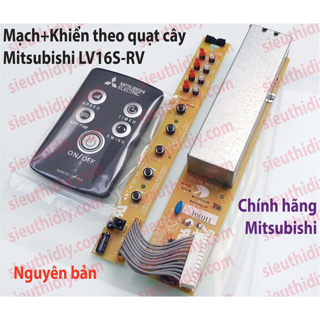 Mạch quạt Mitsubishi chính hãng theo máy, nguyên bản hoặc nâng cấp nguồn