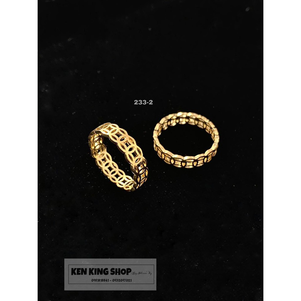NHẪN KIM TIỀN MẠ VÀNG