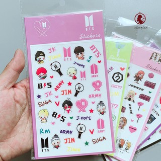 Miếng Dán Trang Trí Album Hình Nhóm Nhạc Kpop Bts Blackpink Twice