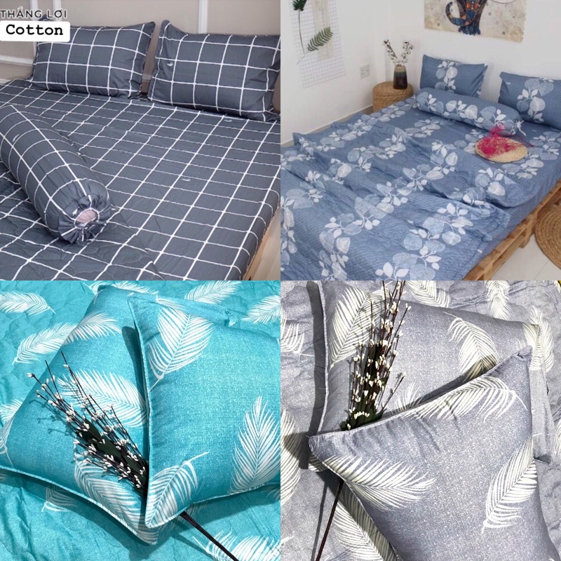 Drap Thắng Lợi, ga trãi giường cotton 100% chính hãng thấm hút mồ hôi, thoáng mát, không co rút